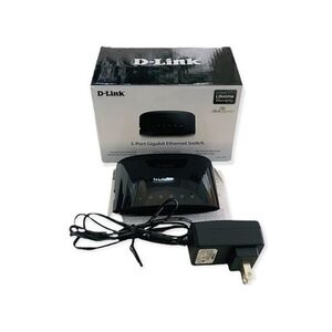 D-Link DGS-1005G 5-Port Gigabit Ethernet Network Switch Desktop Unmanaged Used
